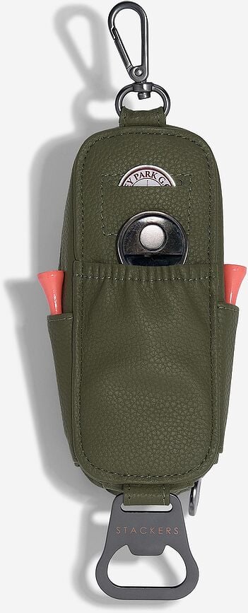 Organizador para pelotas y tees de golf Stackers, oliva