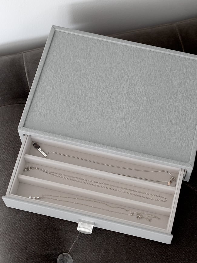 Organizador de cosméticos con 3 cajones Stackers Pebble, taupe