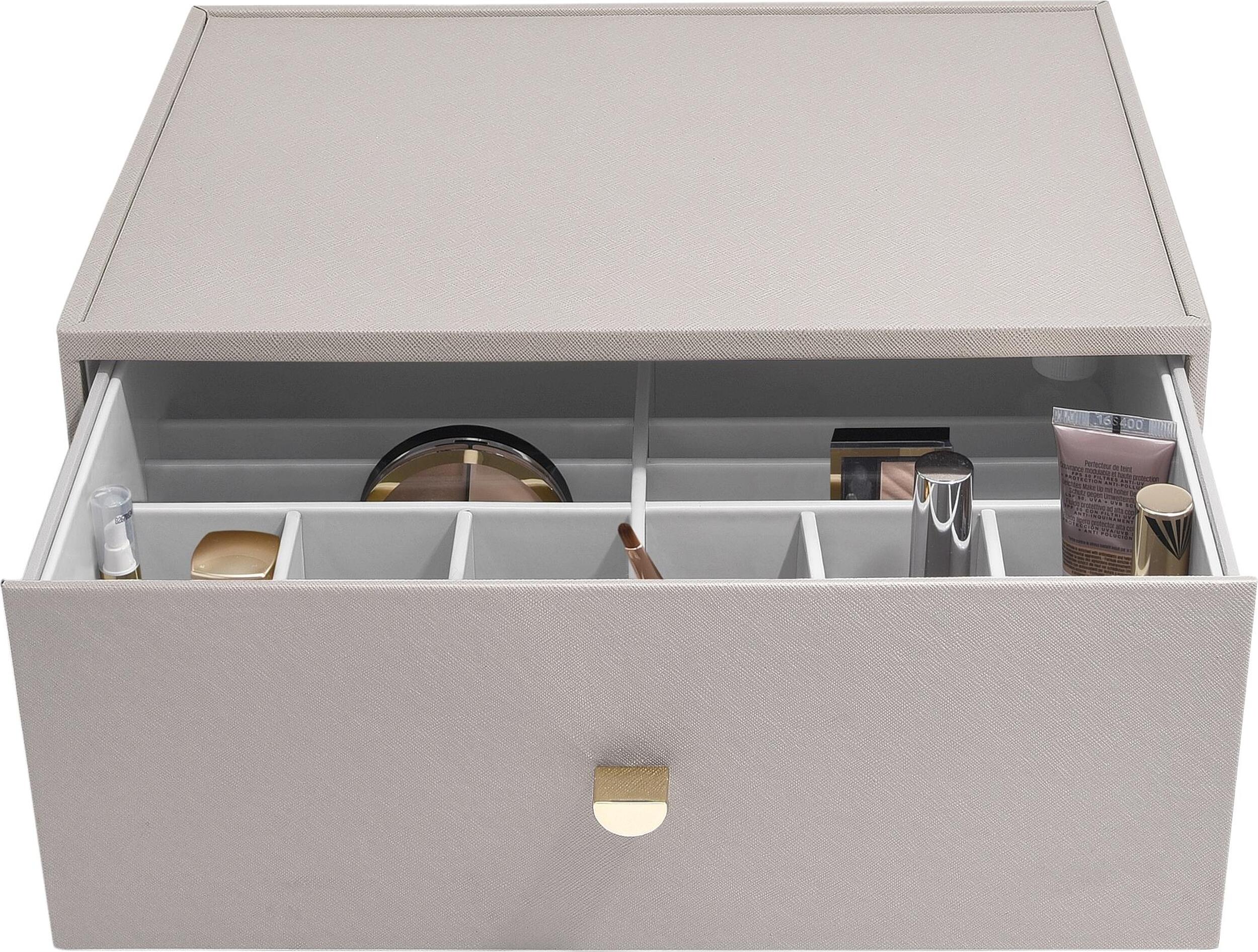 Organizer na kosmetyki Stackers głęboki supersize taupe z szufladą