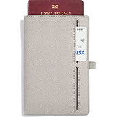 Portofel pentru pașaport și carduri Stackers taupe