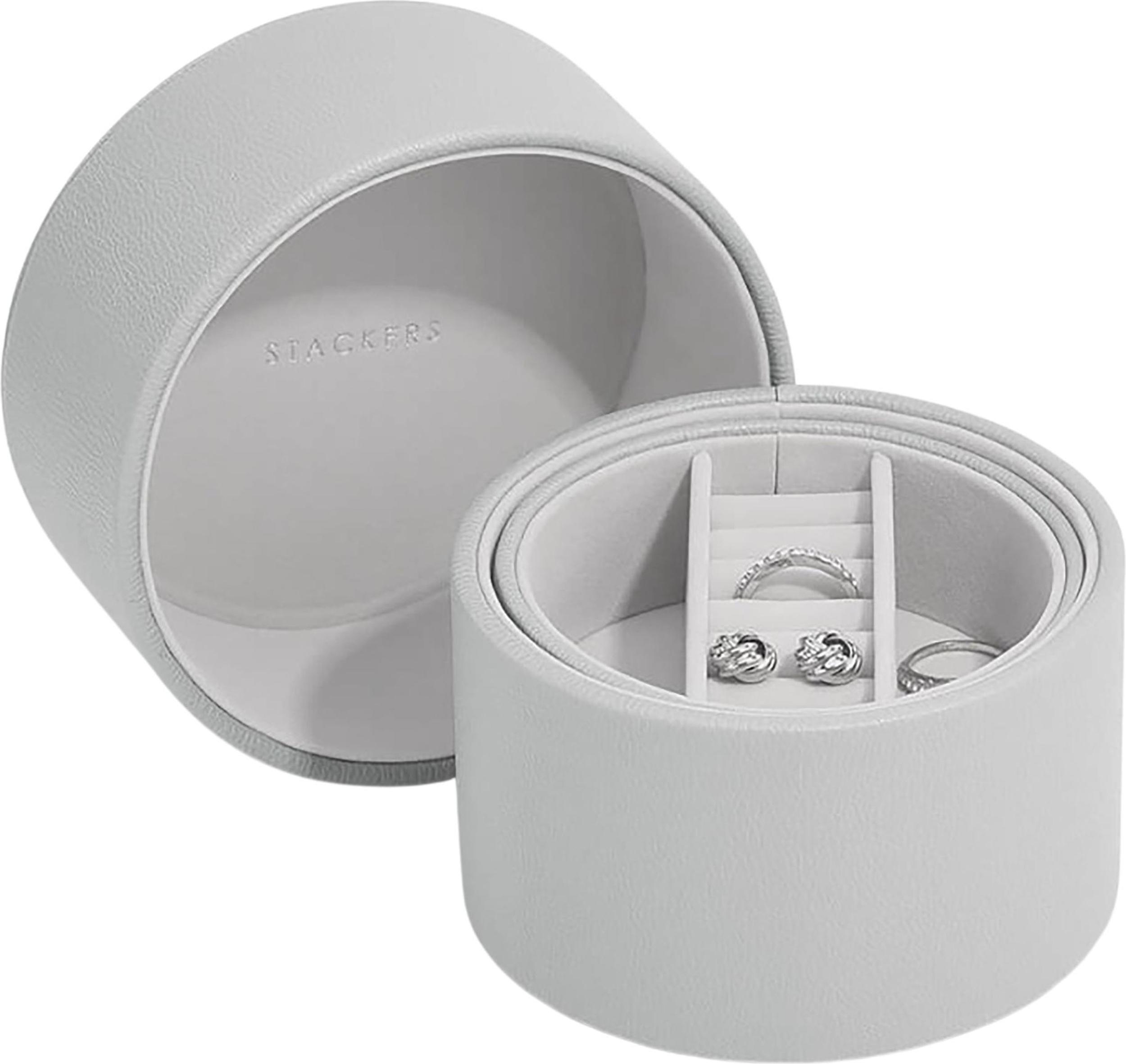 Pudełko na biżuterię Stackers Pebble Pod kamienna szarość podwójne