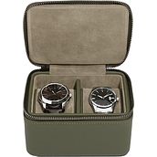 Pudełko na zegarki podróżne Stackers Pebble dwukomorowe oliwkowe