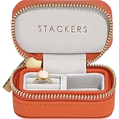Pudełko podróżne na biżuterię Travel Mini Stackers pomarańczowe