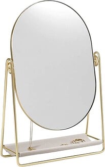 Spogulis Stackers ar rotaslietu organizatoru zelta krāsa