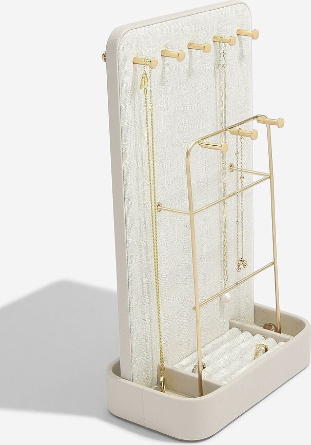 Stackers All-In-One Organizator za nakit svijetlo bež laneni