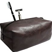 Stackers Artificial leather make-up case brown