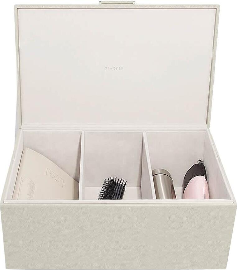 Stackers Aufbewahrungsbox 3-Fächer hellbeige