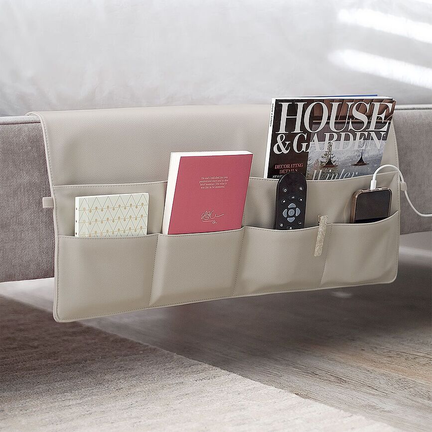 Stackers Bed storage pocket L light beige