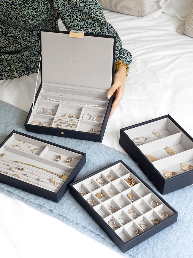 Stackers Boîte à bijoux Classic, 4 niveaux, taupe