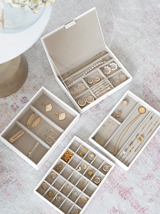 Stackers Boîte à bijoux Classic, 4 niveaux, taupe