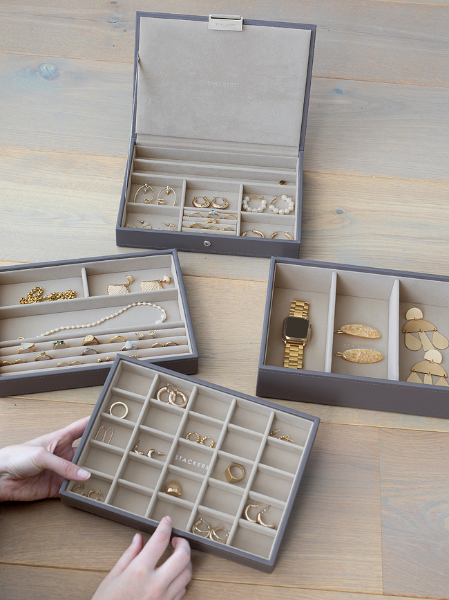 Stackers Boîte à bijoux Classic, 4 niveaux, taupe