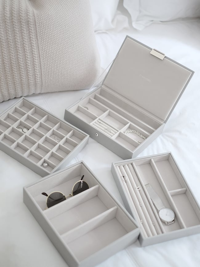 Stackers Boîte à bijoux Classic, 4 niveaux, taupe