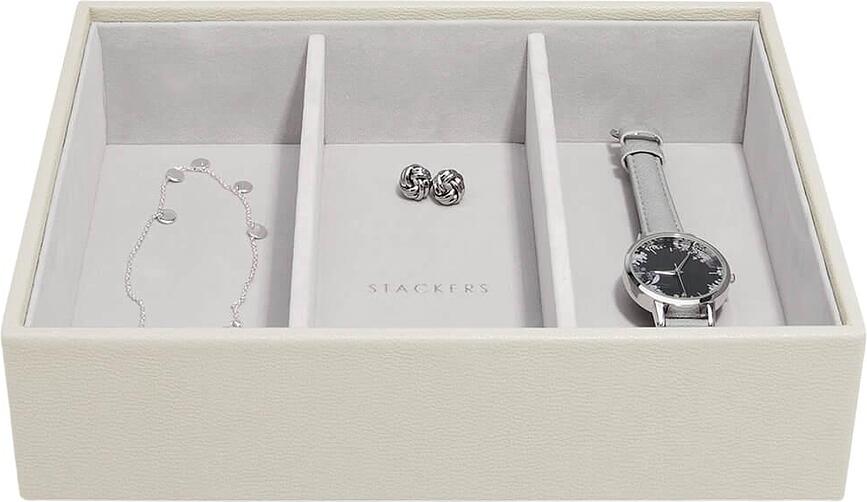 Stackers Boîte à Bijoux Classic, 3 compartiments, beige clair