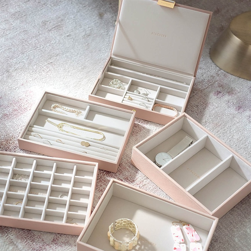 Stackers Boîte à bijoux classic, taupe, Set 5 pièces