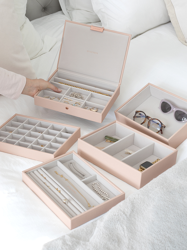 Stackers Boîte à bijoux classic, taupe, Set 5 pièces