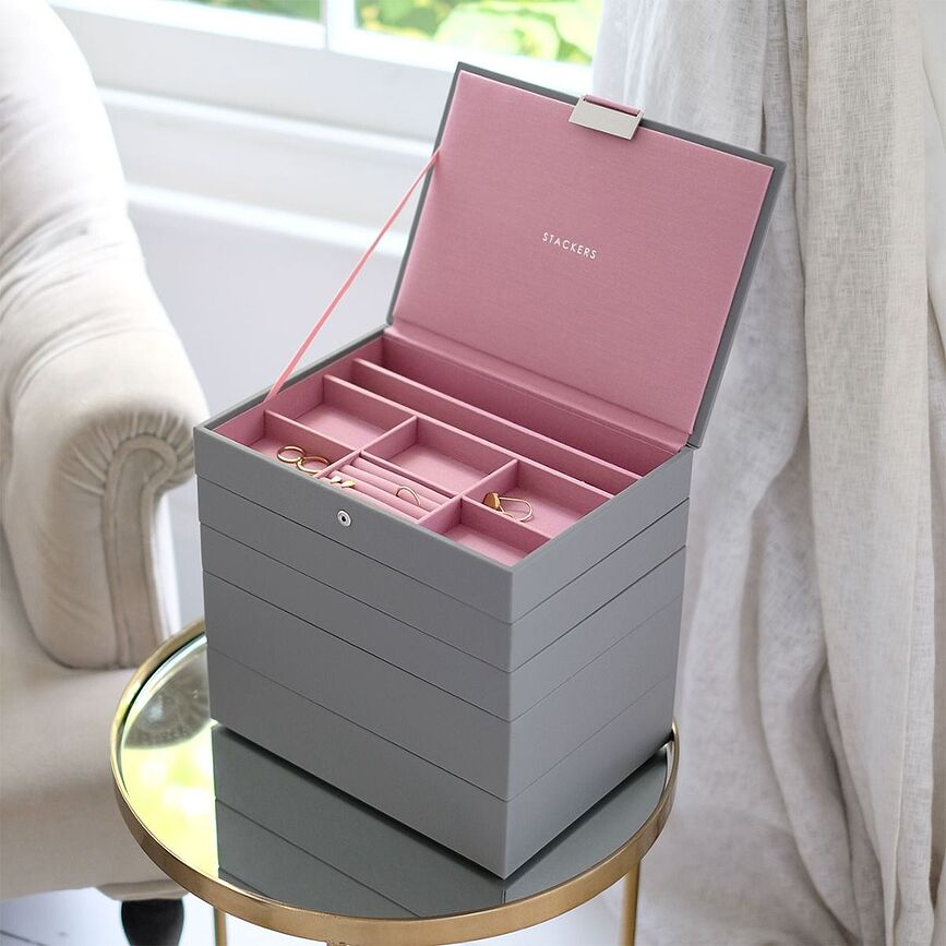 Stackers Boîte à bijoux classic, taupe, Set 5 pièces