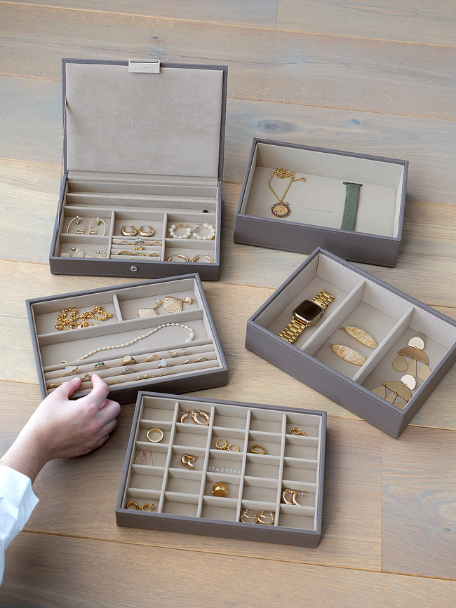 Stackers Boîte à bijoux classic, taupe, Set 5 pièces