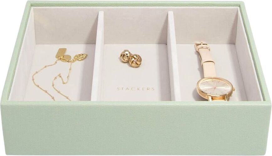 Stackers Boîte à Bijoux Classique à 3 compartiments, vert sauge