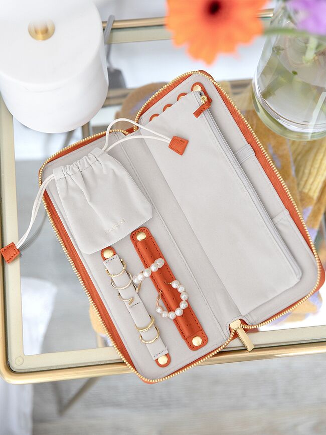 Stackers Boîte à bijoux de voyage, avec emplacement pour bagues, vert sauge