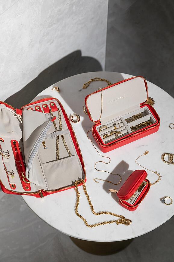 Stackers Boîte à bijoux de voyage, avec emplacement pour bagues, vert sauge