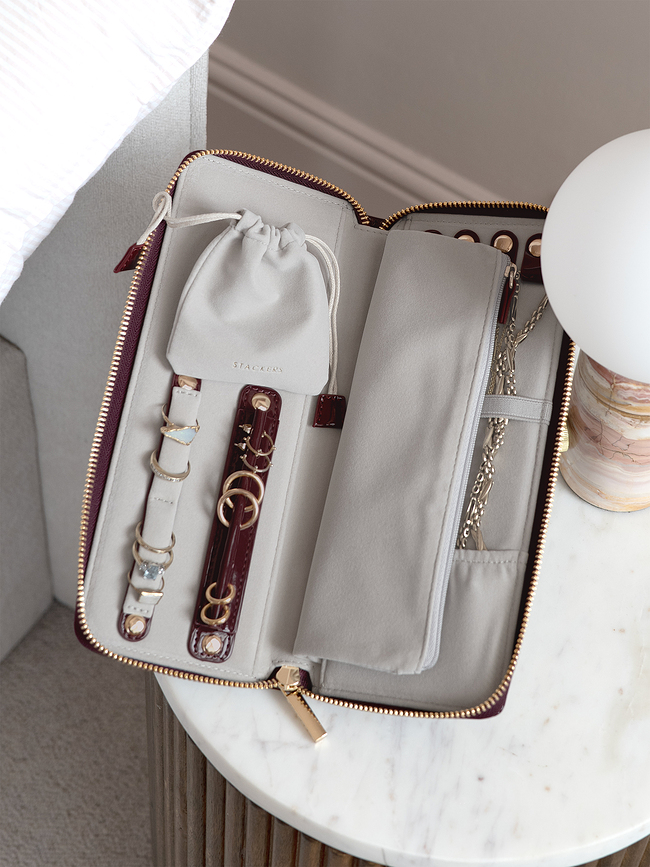 Stackers Boîte à bijoux de voyage, avec emplacement pour bagues, vert sauge