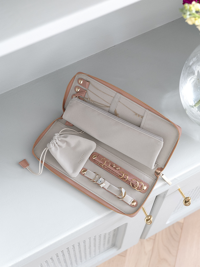 Stackers Boîte à bijoux de voyage, avec emplacement pour bagues, vert sauge