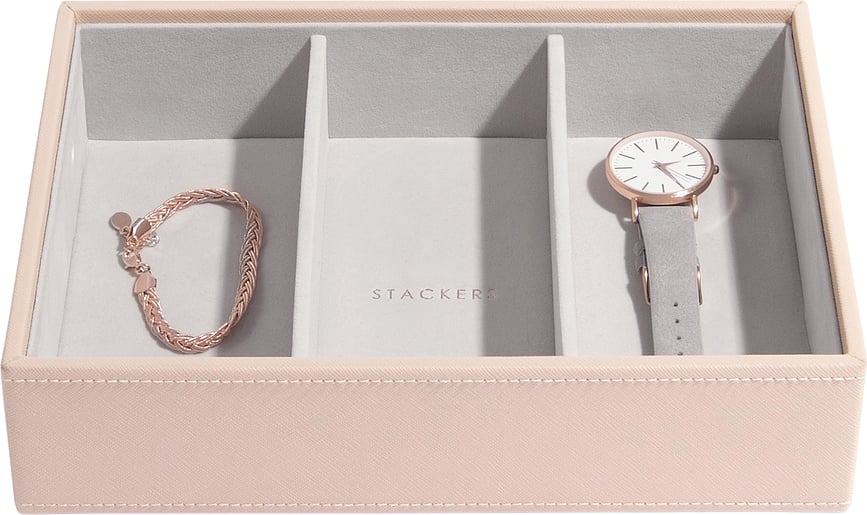 Stackers Boîte à bijoux double, classique, taupe