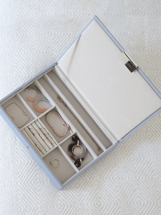 Stackers Boîte à bijoux double, classique, taupe