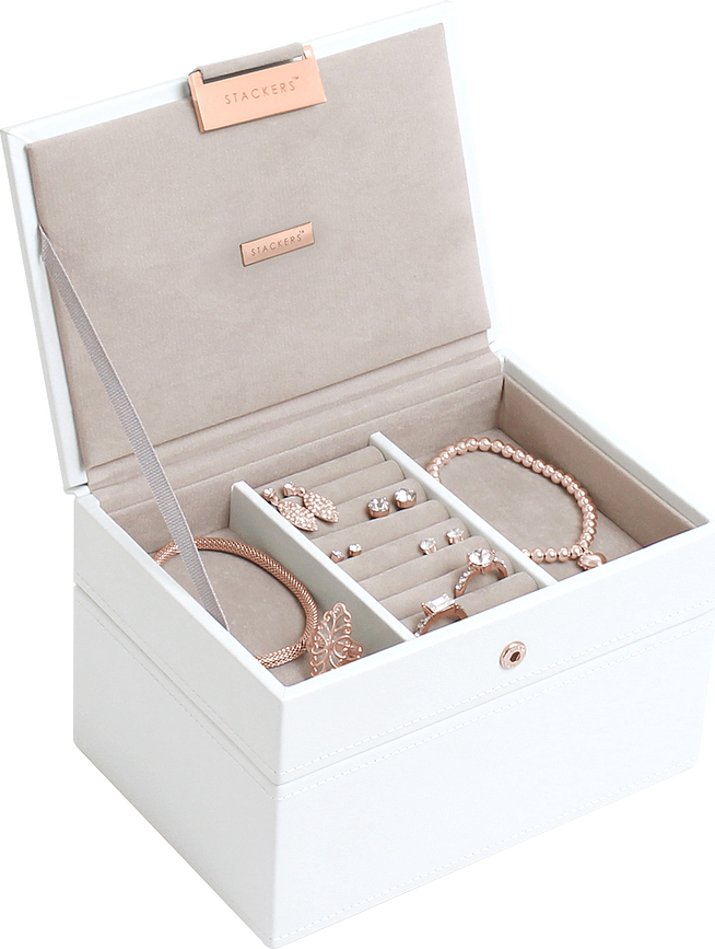 Stackers Boîte à Bijoux double mini édition, rose gold