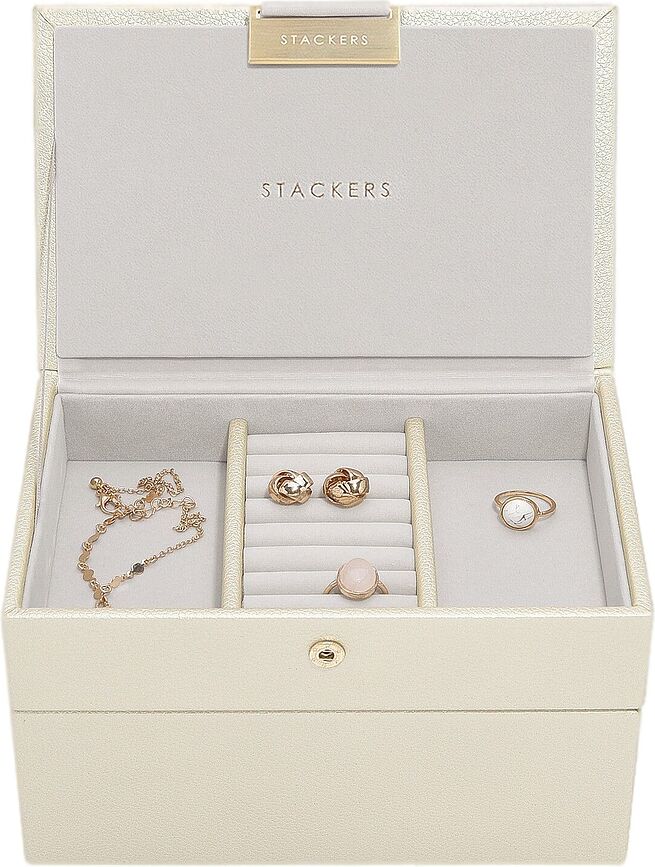 Stackers Boîte à Bijoux double, mini, nacrée