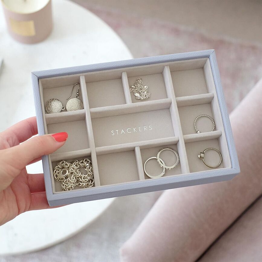 Stackers Mini Boîte à Bijoux à 11 compartiments, taupe
