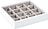 Stackers Boîte à Bijoux pour charms, 16 compartiments, blanc et beige