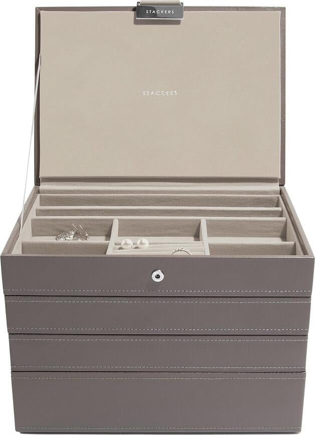 Stackers Boîte à Bijoux quadruple classique, brune