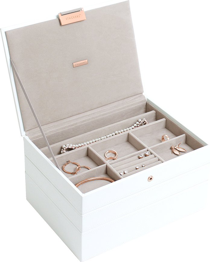Stackers Boîte à bijoux triple, édition Classique, Or Rose