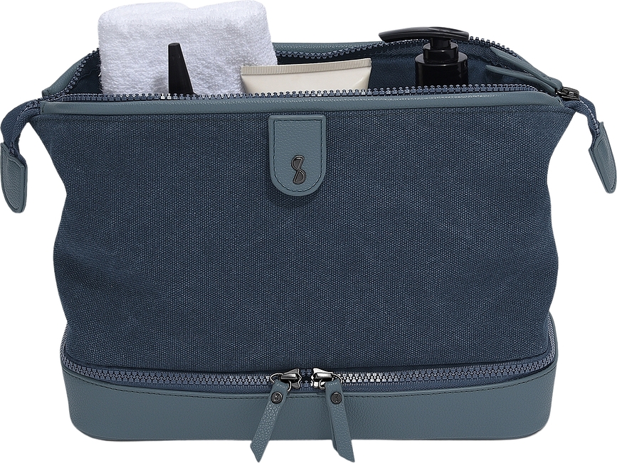 Stackers Canvas Kosmetiktasche blau