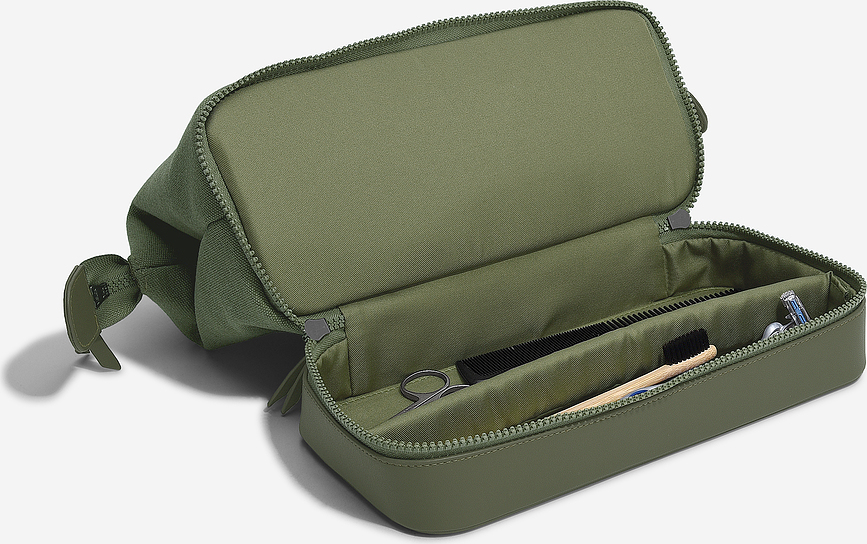 Stackers Canvas Trousse de Toilette, verte