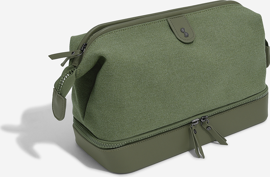 Stackers Canvas Trousse de Toilette, verte