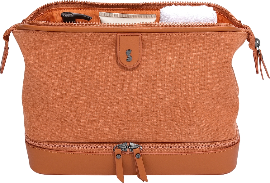 Stackers Canvas Trousse de Toilette, toile, orange