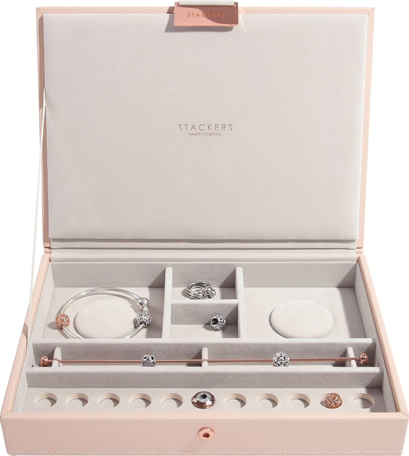 Stackers Charms-Kasten classic hellrosa mit Deckel