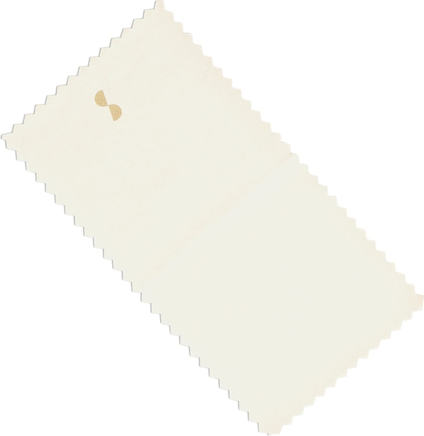Stackers Chiffon de Polissage pour bijoux, beige
