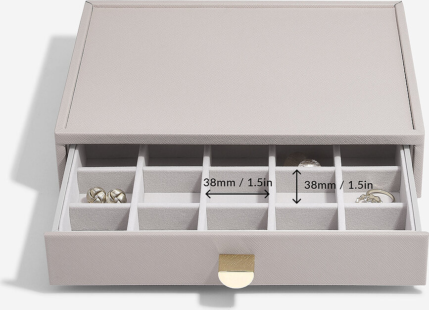 Stackers Classic Boîte à Bijoux avec 4 tiroirs, taupe
