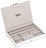 Stackers Classic Boîte à Bijoux avec couvercle, blanc et beige