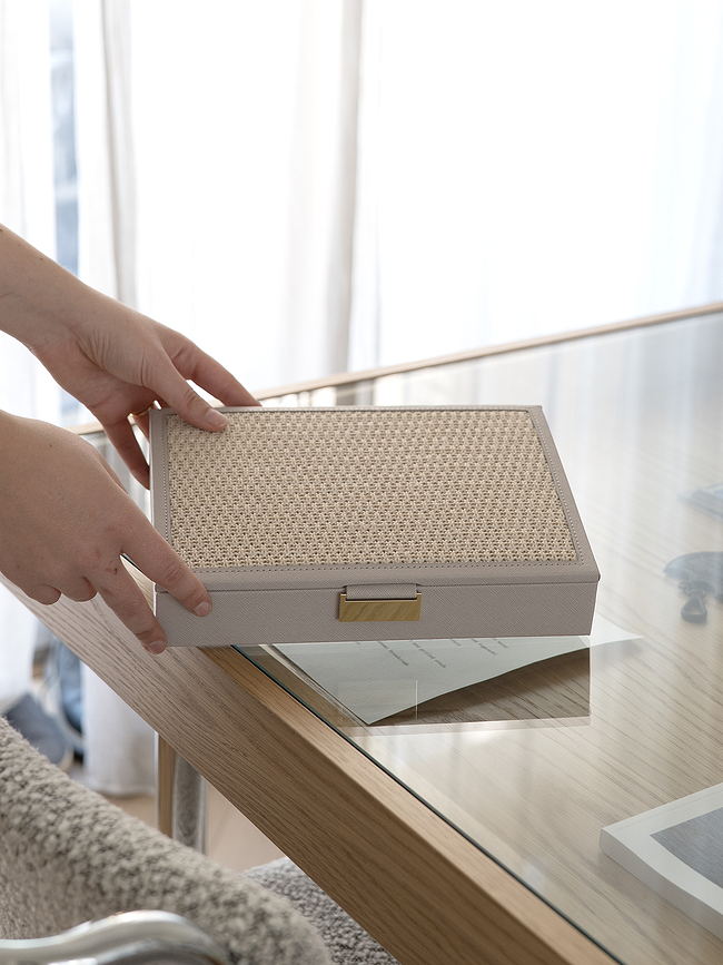 Stackers Classic Boîte à Bijoux avec couvercle, gris pierre