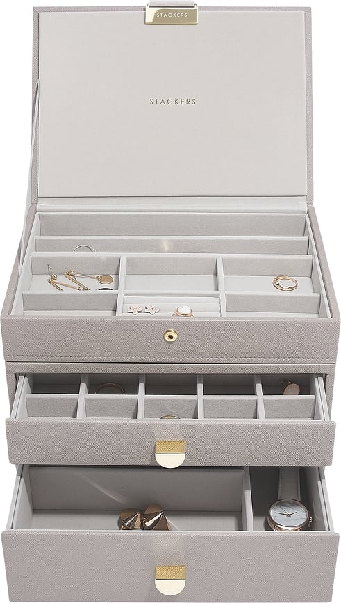 Stackers Classic Boîte à Bijoux triple avec 2 tiroirs
