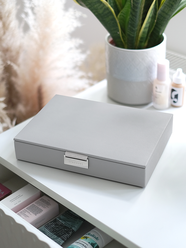 Stackers Classic Boîte à Charms avec couvercle, taupe