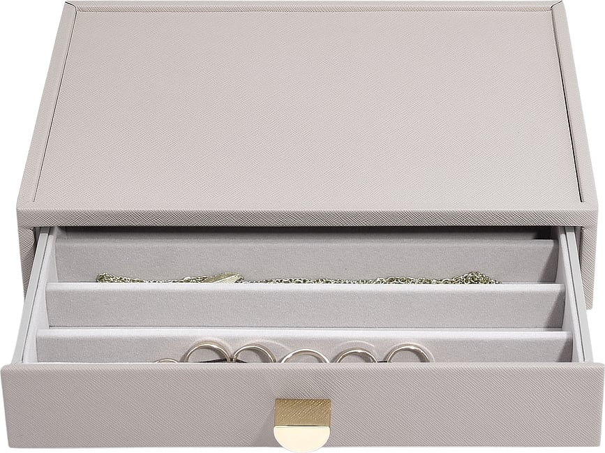 Stackers Classic Kutija za Nakit četverodijelna s 3 ladice svijetloružičasta