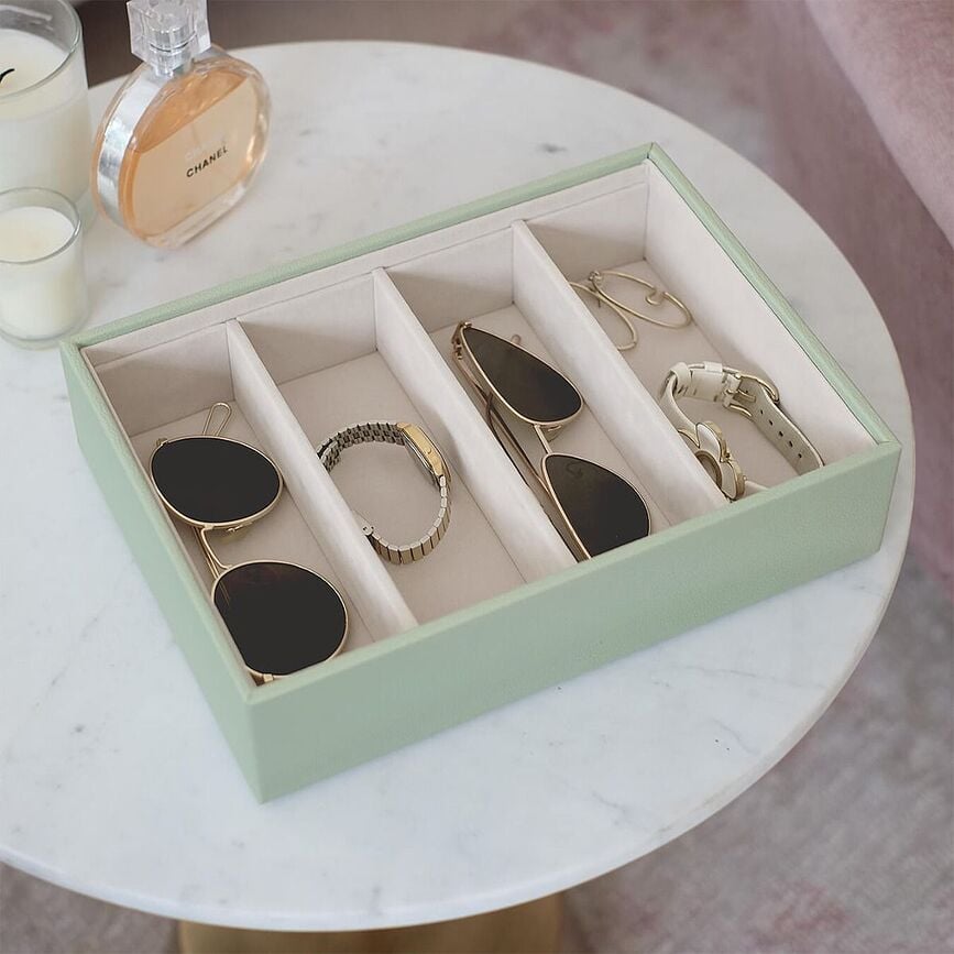 Stackers Classic Kutija za Naočale s 4 pretinca taupe