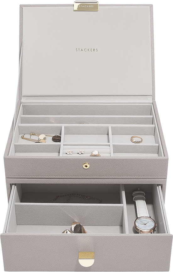 Stackers Classic Škatla za nakit, dvojna, s predalom