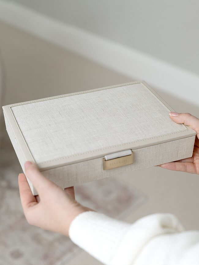 Stackers classic Skrinjica za nakit s pokrovom, taupe