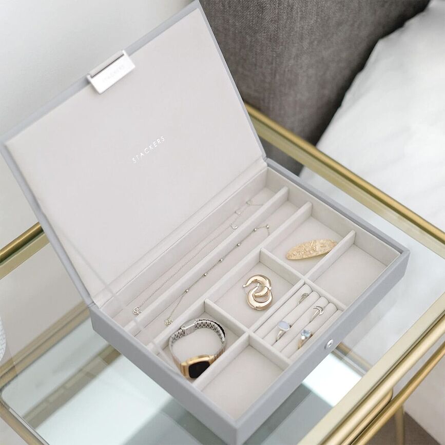 Stackers classic Skrinjica za nakit s pokrovom, taupe